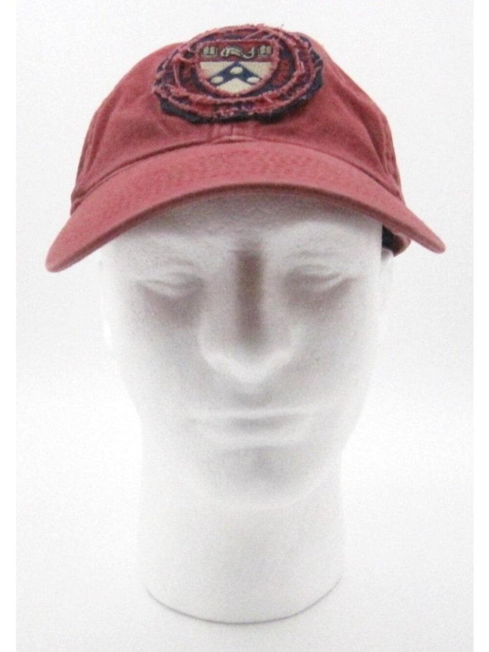 University of Pennsylvania Penn Quakers Red Distressed Baseball Cap Hat (F)